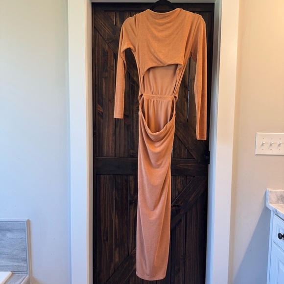 Significant other Rosie long sleeve dress caramel - Picture 3 of 7